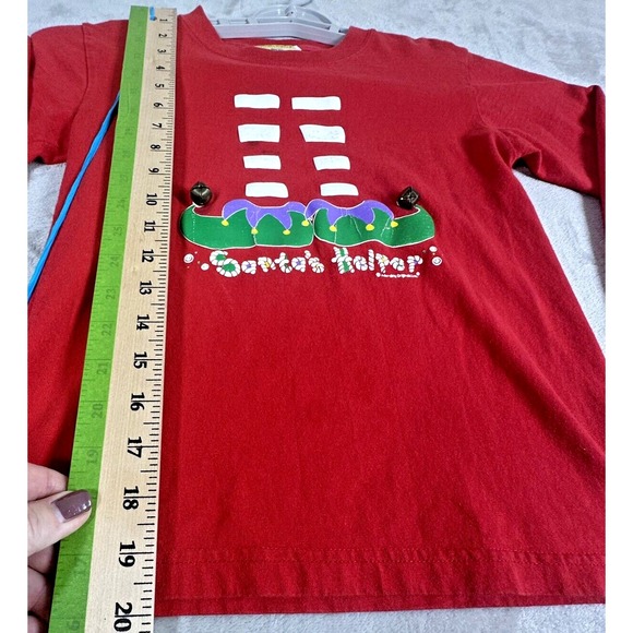 Vintage Santa's Helper Elf Tee Toddler M T Shirt Jingle Bells 100% Cotton READ - Picture 9 of 12